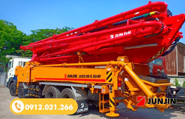 Tìm hiểu về 4 kích thước xe bơm bê tông cần trên thị trường