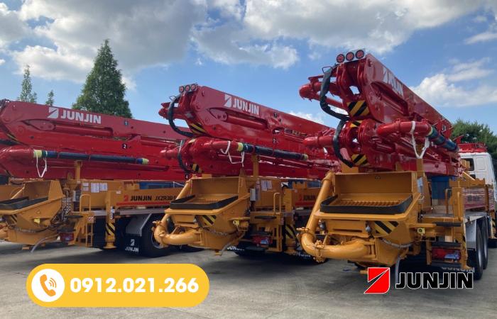 Tìm hiểu về 4 kích thước xe bơm bê tông cần trên thị trường
